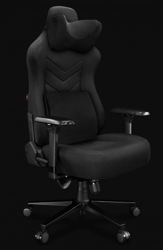 Krzesło Gamingowe YUMISU 2053 Materiał BLACK z poduszkami