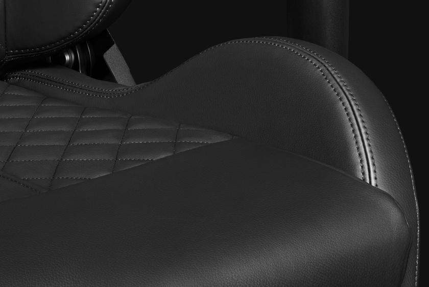 Fotel Gamingowy YUMISU 2025 Magnetic Real Leather Czarny Fotel Gamingowy YUMISU 2025 Magnetic Real Leather Czarny siedzisko