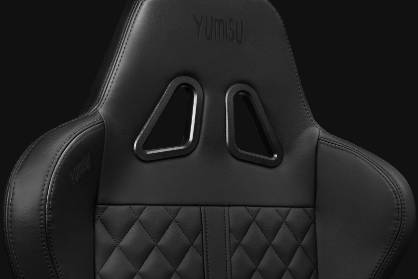 Fotel Gamingowy YUMISU 2025 Fotel Gamingowy YUMISU 2025 detal góra oparcia