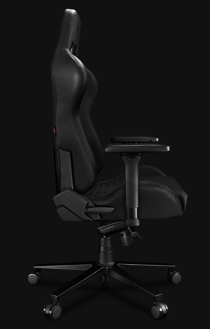 Fotel Gamingowy YUMISU 2025 Magnetic Real Leather Black Fotel Gamingowy YUMISU 2025 Magnetic Real Leather Black bok