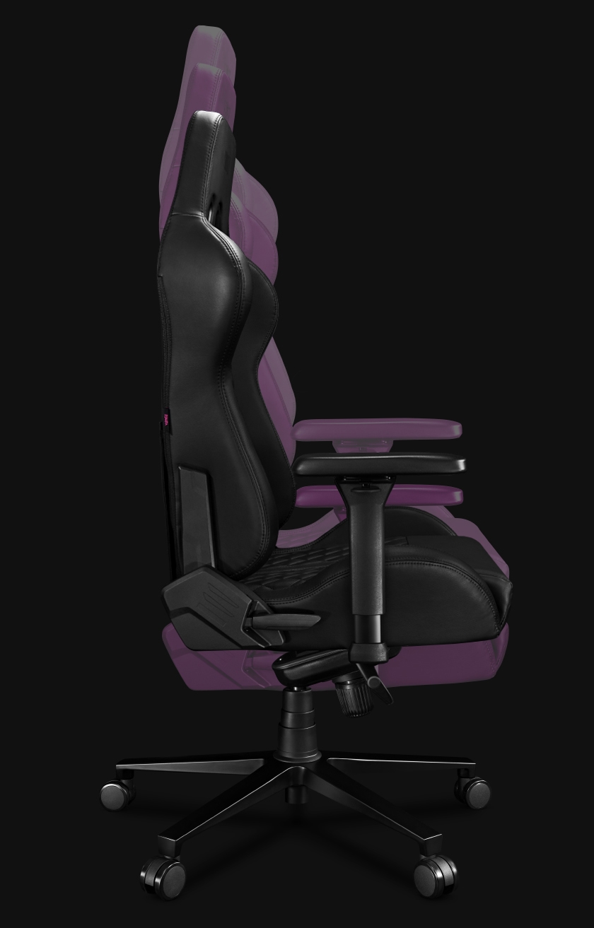 Fotel Gamingowy YUMISU 2025 Magnetic Real Leather Black Fotel Gamingowy YUMISU 2025 Magnetic Real Leather Black bok animacja