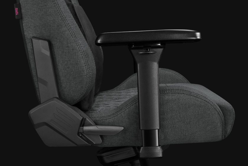 Fotel Biurowy YUMISU 2050 Magnetic Materiał GRAY/BLACK bok detal