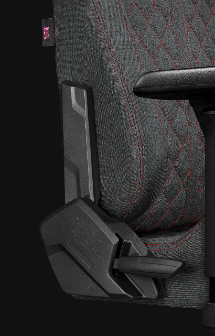 Fotel Biurowy YUMISU 2050 Magnetic Materiał GRAY/RED Fotel Biurowy YUMISU 2050 Magnetic Materiał GRAY/RED detal mechanizm oparcia