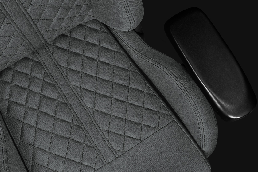 Fotel Biurowy YUMISU 2050 Magnetic Materiał GRAY/BLACK perspektywa detal siedzisko