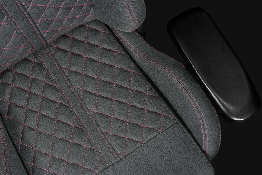 Fotel Biurowy YUMISU 2050 Magnetic Materiał GRAY/PINK Fotel Biurowy YUMISU 2050 Magnetic Materiał GRAY/PINK perspektywa detal siedzisko