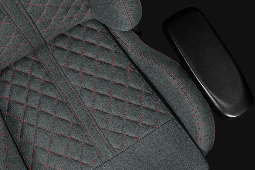 Fotel Biurowy YUMISU 2050 Magnetic Materiał GRAY/RED Fotel Biurowy YUMISU 2050 Magnetic Materiał GRAY/RED perspektywa detal siedzisko