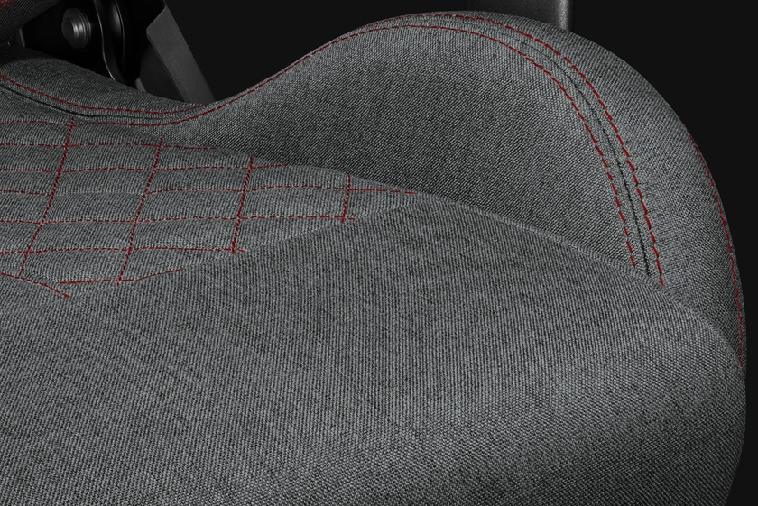 Fotel Biurowy YUMISU 2050 Magnetic Materiał GRAY/RED Fotel Biurowy YUMISU 2050 Magnetic Materiał GRAY/RED detal siedzisko