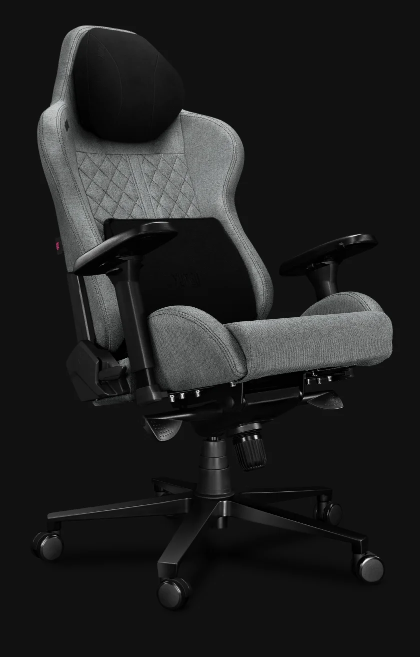 Fotel Biurowy YUMISU 2050 Magnetic Materiał CLOUD/BLACK