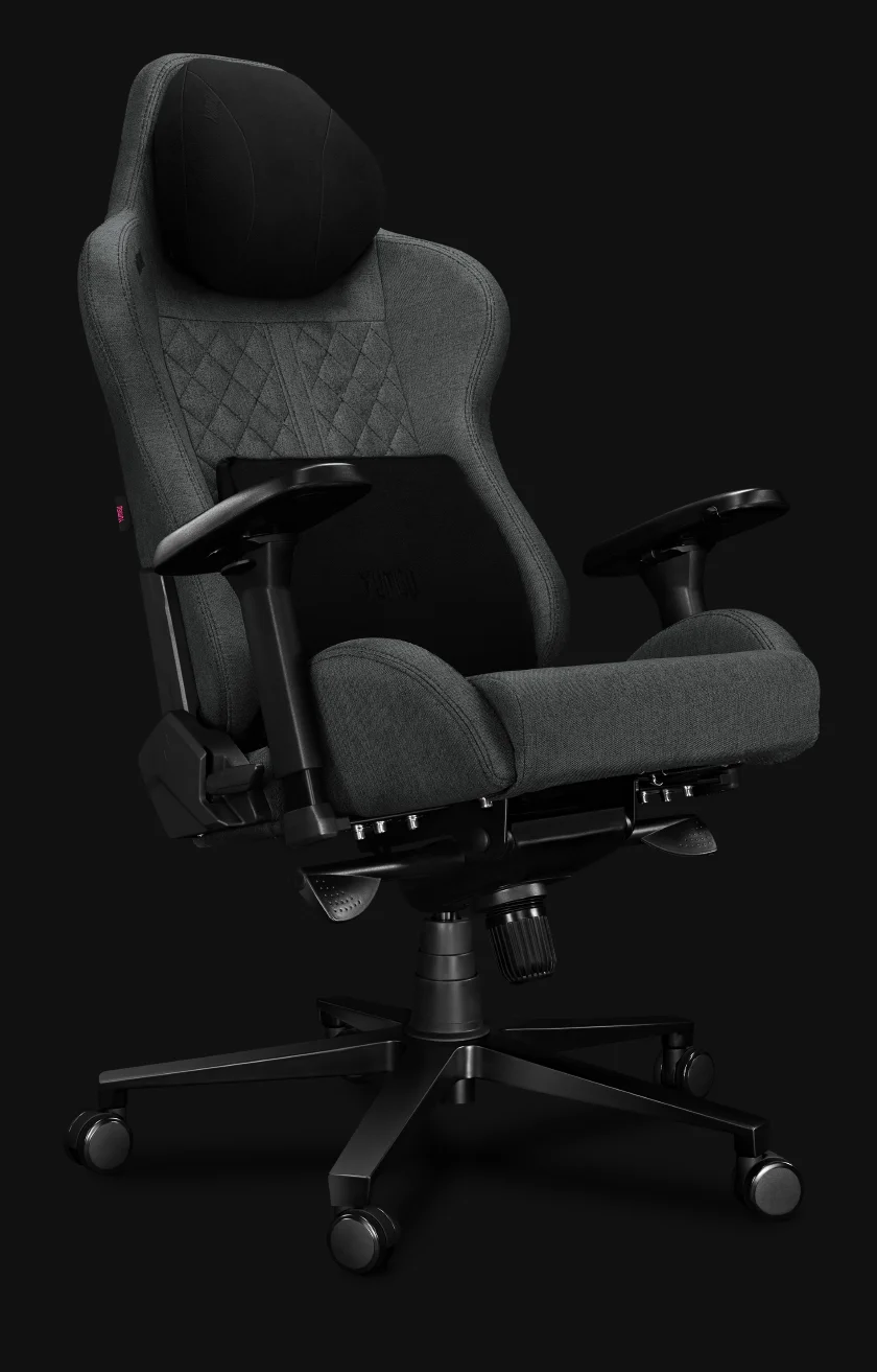 bymyself Fotel Biurowy YUMISU 2050 Magnetic Materiał GRAY/BLACK