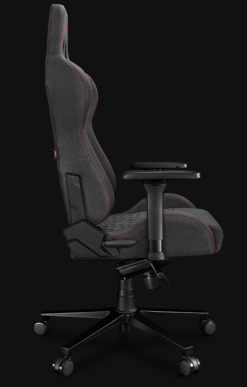 Fotel Biurowy YUMISU 2050 Magnetic Materiał GRAY/PINK Fotel Biurowy YUMISU 2050 Magnetic Materiał GRAY/PINK bok