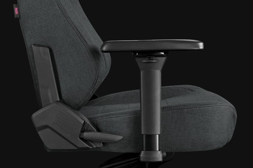 Fotel gamingowy YUMISU 2054F Gray Black bok detal