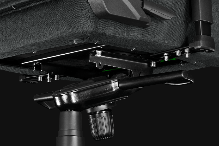 Fotel gamingowy YUMISU 2052F Gray Black detal mechanizm v2 Fotel gamingowy YUMISU 2052F Gray Black detal mechanizm v2