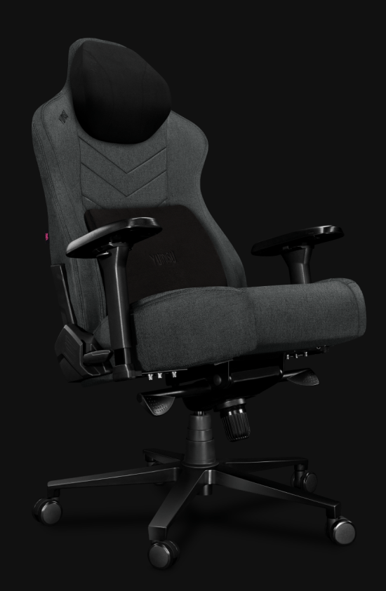 Fotel gamingowy YUMISU 2053F Gray Black skos odchyl