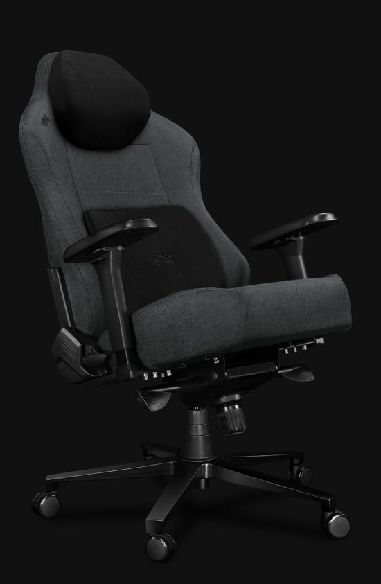 Fotel gamingowy YUMISU 2054F Gray Black skos odchyl