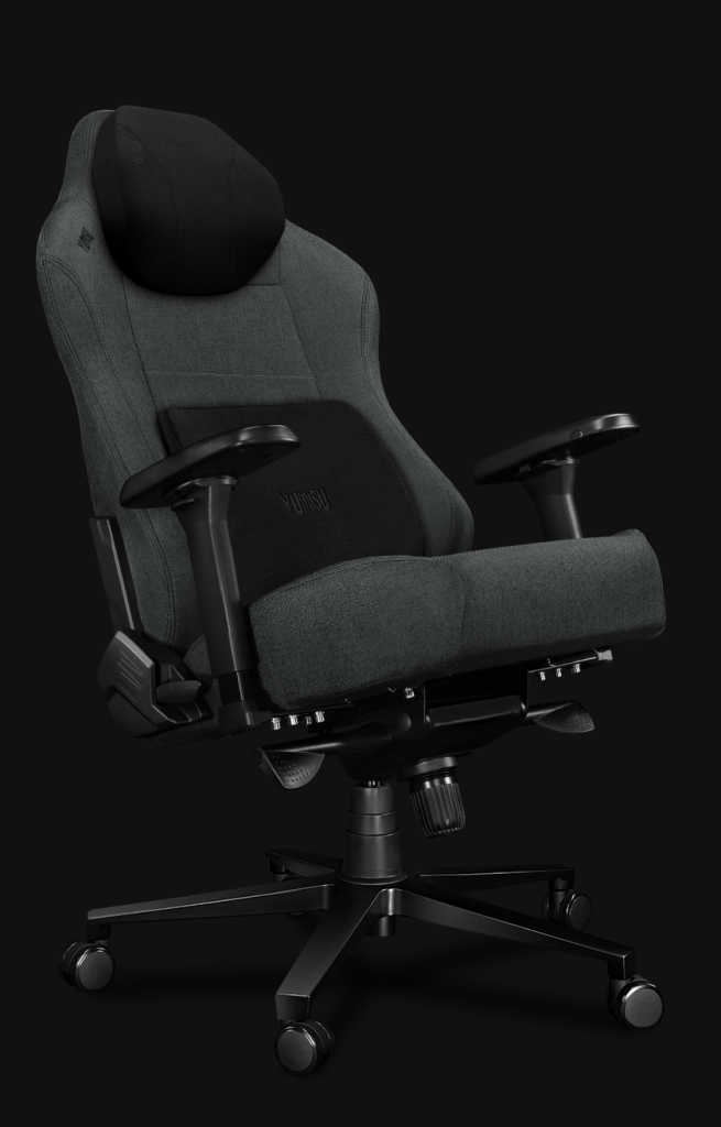 Fotel gamingowy YUMISU 2054F Gray Black skos odchyl