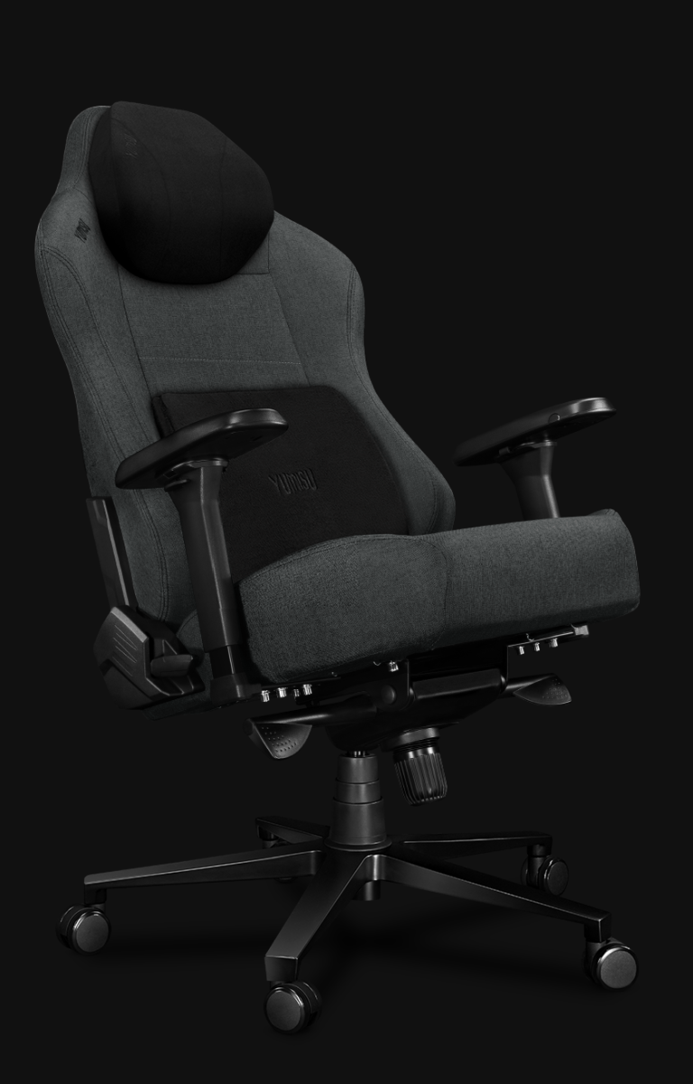 Fotel gamingowy YUMISU 2054F Gray Black skos odchyl