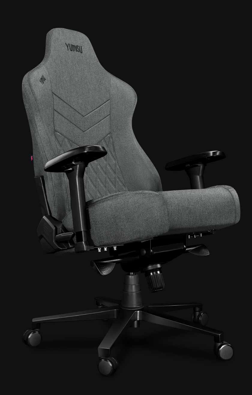 Fotel gamingowy YUMISU 2053F Cloud Black skos odchyl bez poduszki Fotel gamingowy YUMISU 2053F Cloud Black skos odchyl bez poduszki