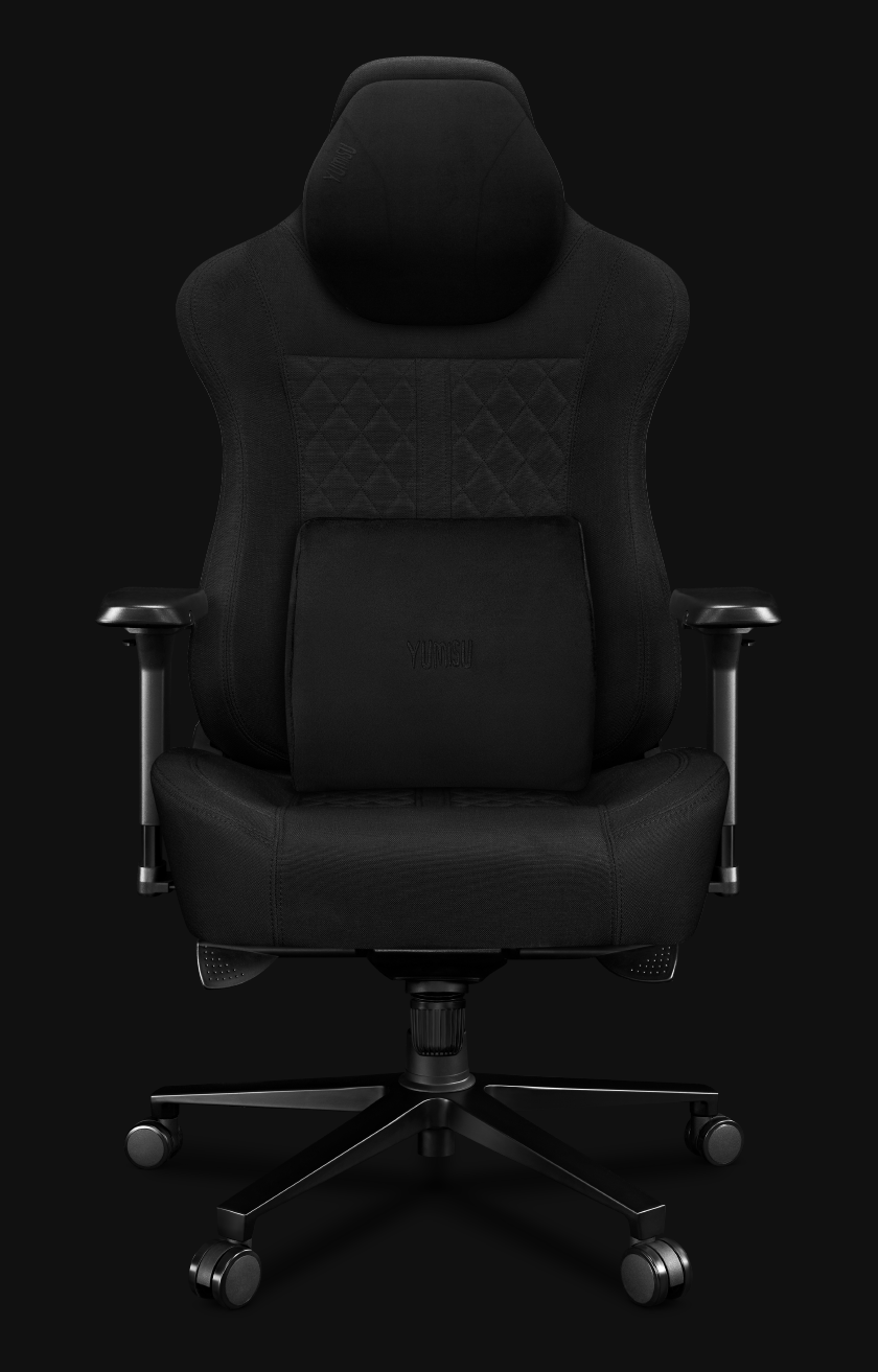 Fotel gamingowy YUMISU 2052F Material Black front