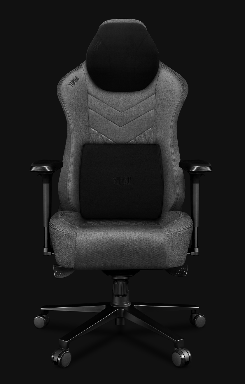 Fotel gamingowy YUMISU 2053F Cloud Black front Fotel gamingowy YUMISU 2053F Cloud Black front