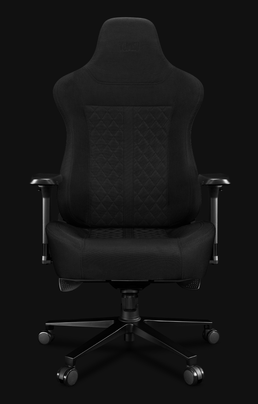 3 YUMISU 2052F Material Black front bez poduszki