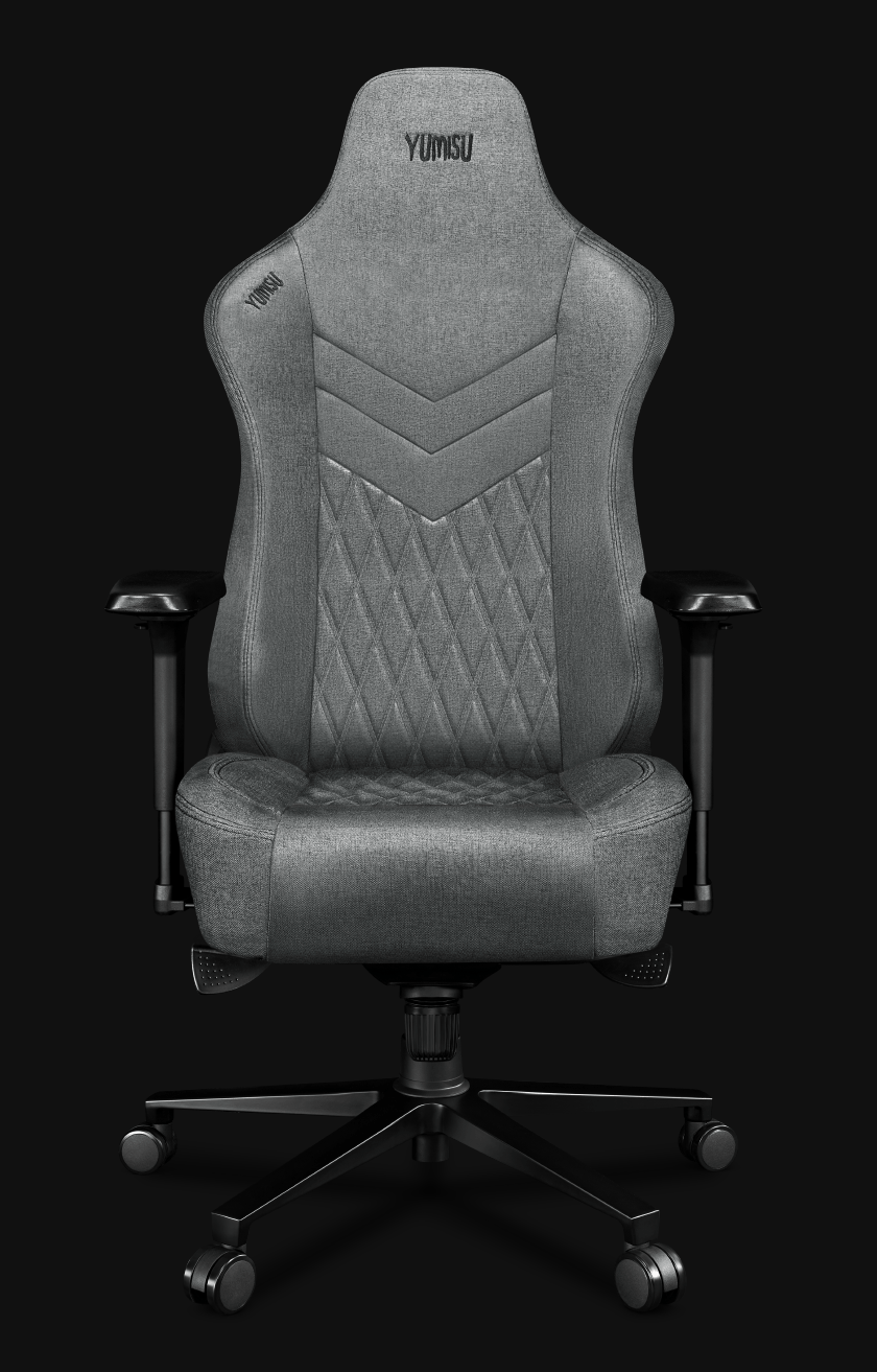 Fotel gamingowy YUMISU 2053F Cloud Black front bez poduszki Fotel gamingowy YUMISU 2053F Cloud Black front bez poduszki