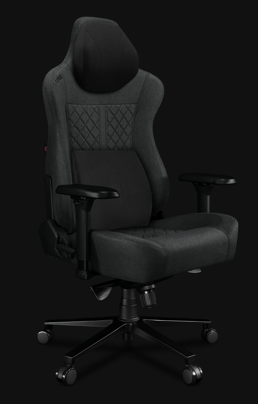 Fotel gamingowy YUMISU 2052F Gray Black skos Fotel gamingowy YUMISU 2052F Gray Black skos