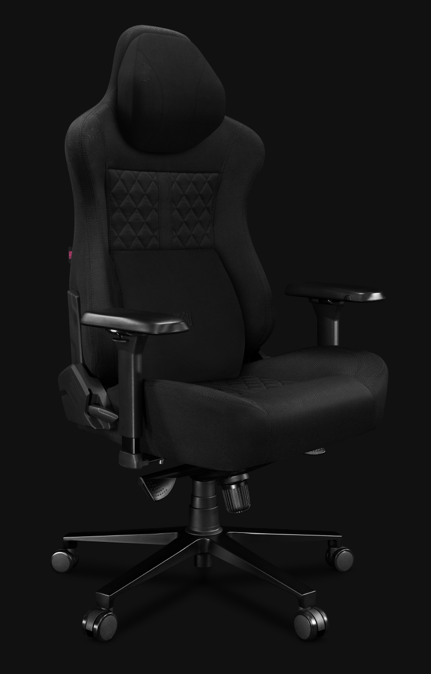 Fotel gamingowy YUMISU 2052F Material Black skos