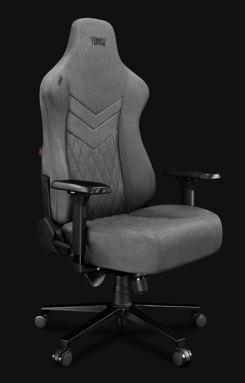 Fotel gamingowy YUMISU 2053F Cloud Black skos bez poduszki Fotel gamingowy YUMISU 2053F Cloud Black skos bez poduszki