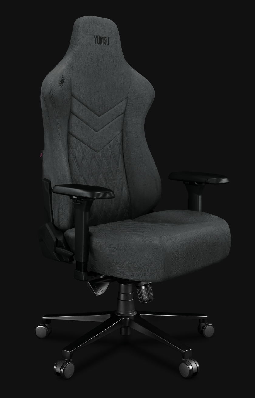 Fotel gamingowy YUMISU 2053F Gray Black skos bez poduszki Fotel gamingowy YUMISU 2053F Gray Black skos bez poduszki