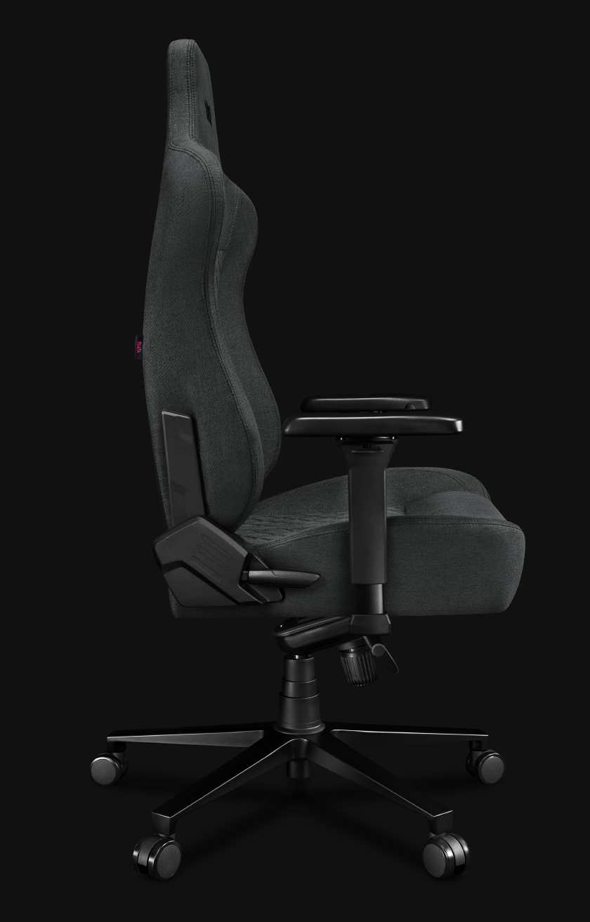 Fotel gamingowy YUMISU 2052F Gray Black bok Fotel gamingowy YUMISU 2052F Gray Black bok