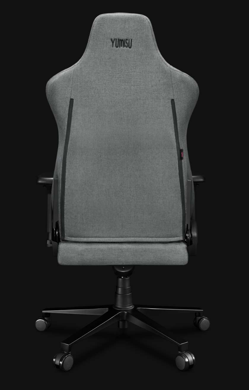 Fotel gamingowy YUMISU 2053F Cloud Black tył Fotel gamingowy YUMISU 2053F Cloud Black tył