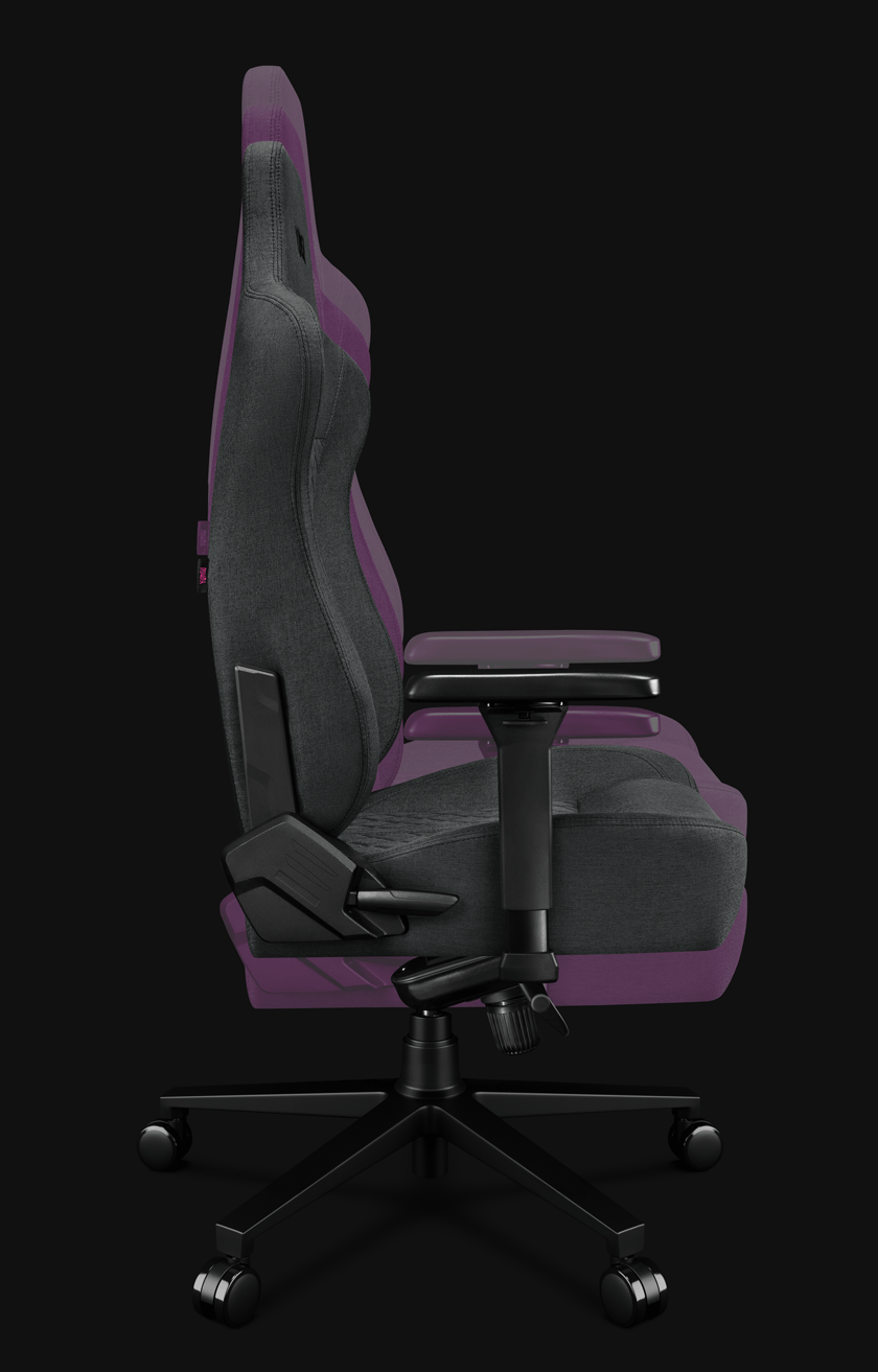 Fotel gamingowy YUMISU 2052F Gray Black Bok animacja Fotel gamingowy YUMISU 2052F Gray Black Bok animacja