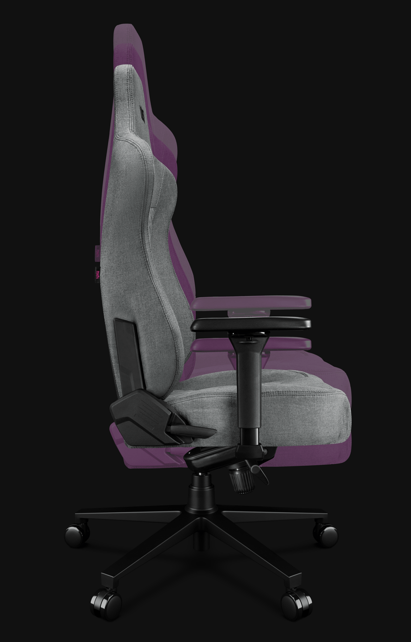 Fotel gamingowy YUMISU 2053F Cloud Black bok animacja Fotel gamingowy YUMISU 2053F Cloud Black bok animacja