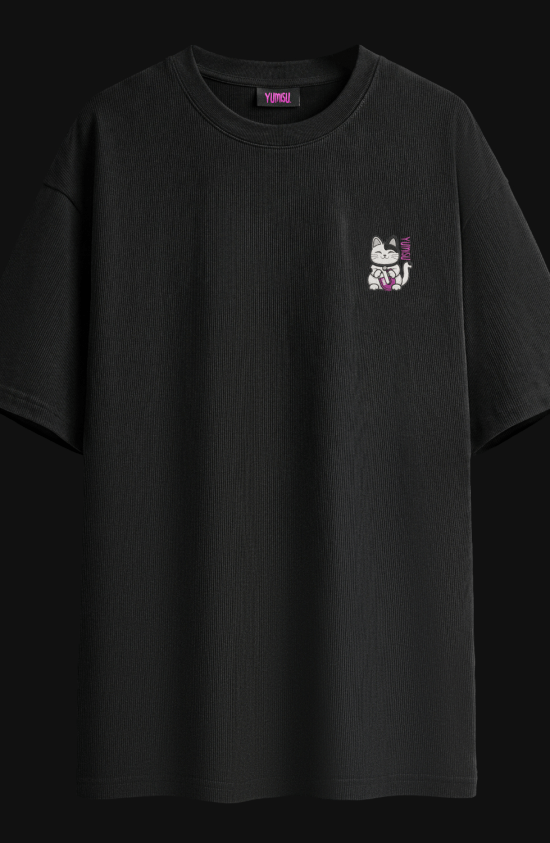 YUMISU Koszulka 100% bawełna 280g z haftem - L